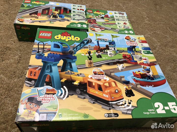 Lego duplo грузовой поезд 10875