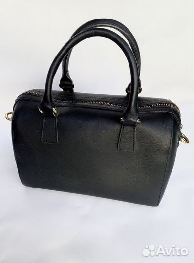 Сумка женская натуральная кожаная черная