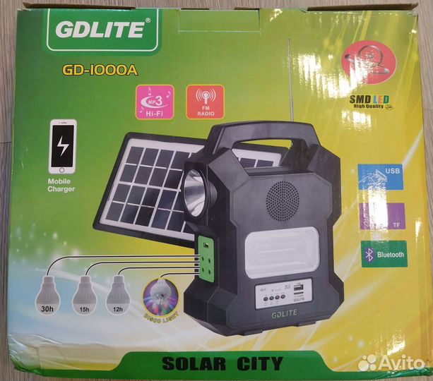 Система освещения (фонарь, лампочки), MP3, радио