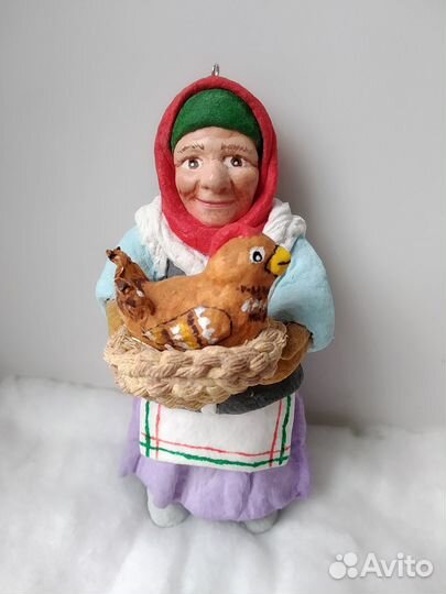 Ватные елочные игрушки