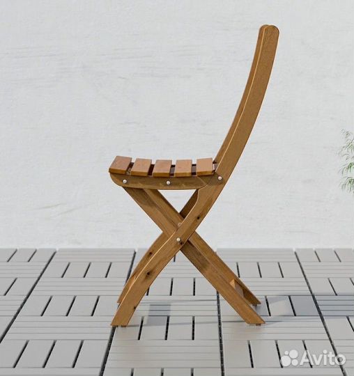 Askholmen IKEA, Стул садовый коричневая морилка