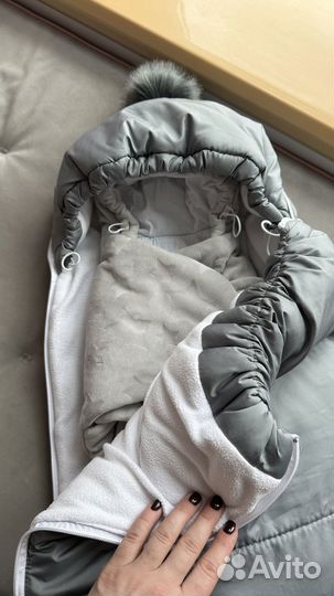 Зимний конверт для новорожденных