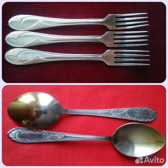 Разные ложки и вилки