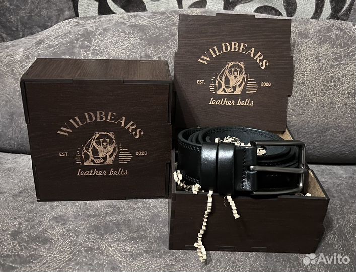 Новый кожаный мужской ремень