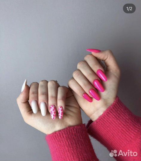 Маникюр, укрепление гелем, наращивание