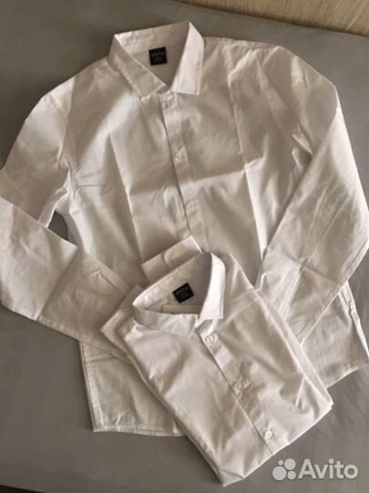 Рубашка белая новая для мальчика р. 164