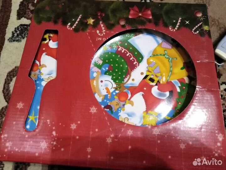 Тарелка для торта с лопаткой