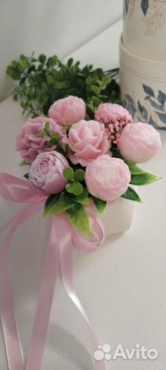 Букет из мыльных цветов