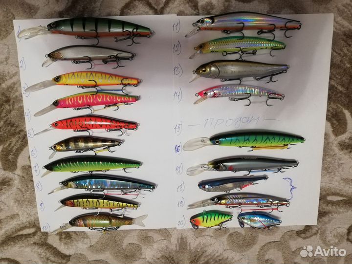 Воблеры новые и б/у