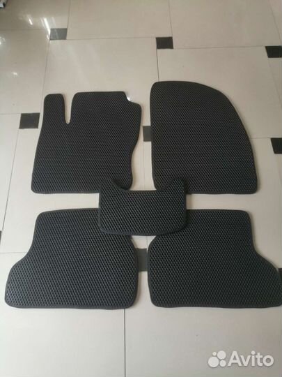 Коврики Ева для Ford Focus 2 черный/кант черный