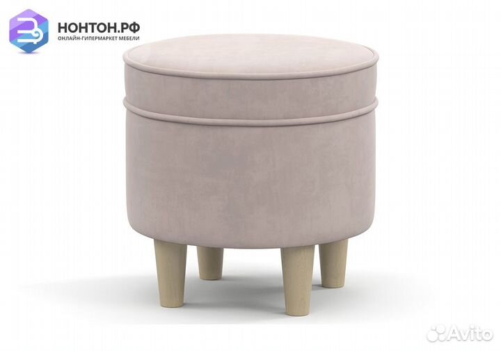 Пуф Лора светло-розовый