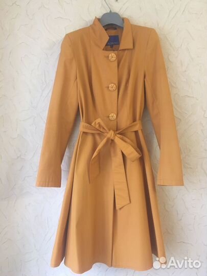 Плащ тренч женский 42 44 горчичный