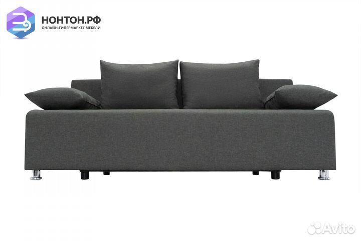 Диван еврокнижка Куба-2 серый