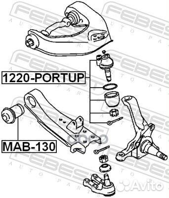 Опора шаровая верхняя hyundai porter I/II