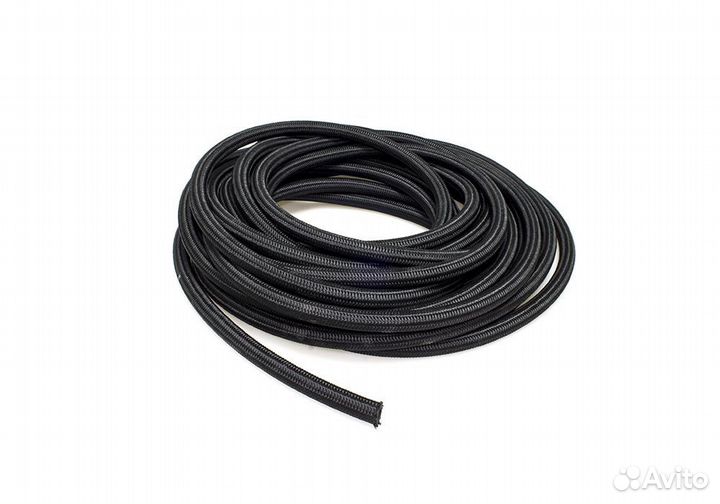 Шланг AN армированный черный в нейлоне
