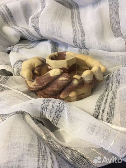 Гипсовое кашпо