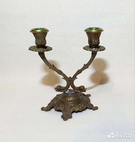 Подсвечник бронзовый