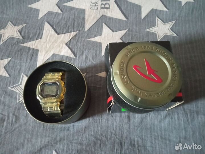Прозрачные Casio G-shock DW-5600E-1V EU