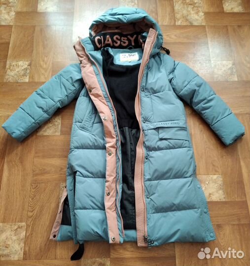 Пальто зима для девочки Kiko р140 куртка дем р146