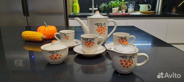 Сервиз детский/кофейный Рябина СССР