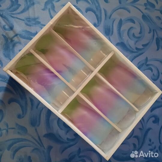 Стаканы цветное стекло