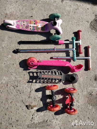 Самокат трехколесный - запчасти