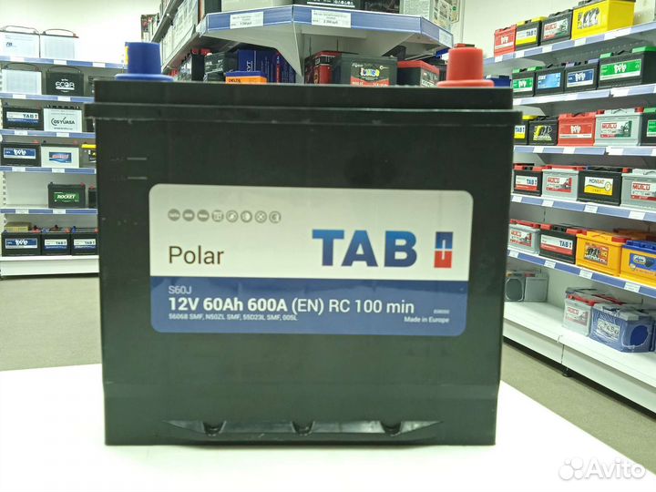 Доставка Акб 60ач TAB Polar (тип-Asia)