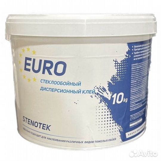 Клей для стеклообоев готовый Euro 10 л