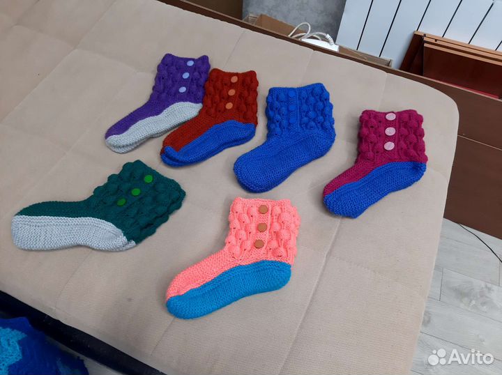 Вязанные носки ручной работы