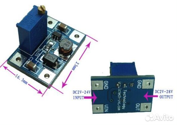 Модуль питания MB102, MT3608, SX1308, AMS1117