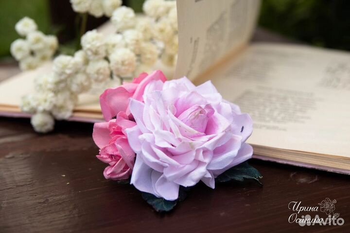 Заколка для волос ручной работы