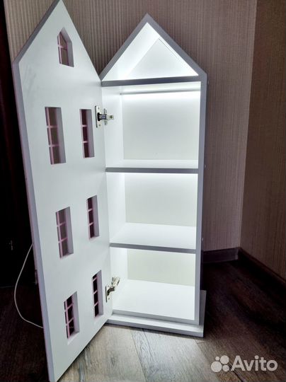 Дом-светильник (ночник).Для кукол, книг,хранения