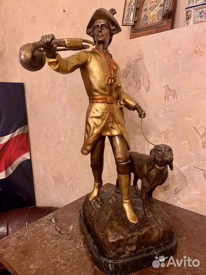 Фигура бронзовая с позолотой Италия