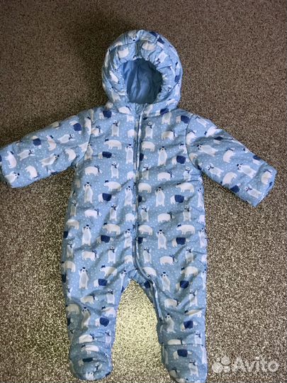 Зимний комбинезон для мальчика 74 80