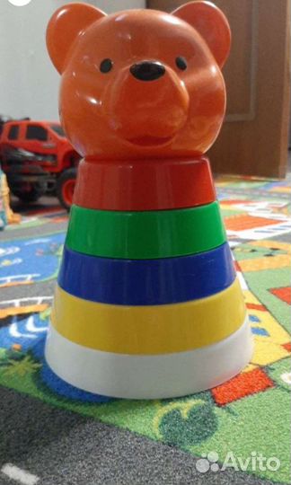 2 пирамидки + сортер (игрушки для детей)