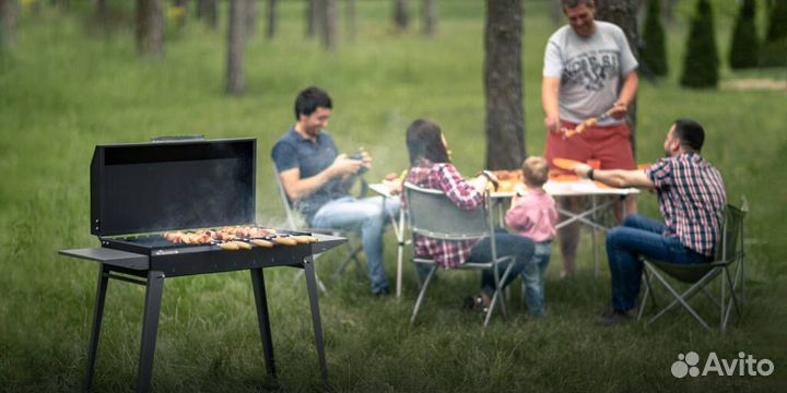 Мангал гриль барбекю с крышкой Классика 600К