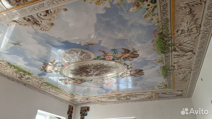 Натяжные потолки глянцевые и матовые под ключ
