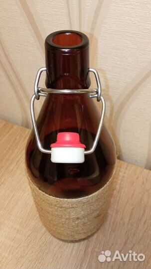 Эксклюзивная крафтовая бутылка 1л