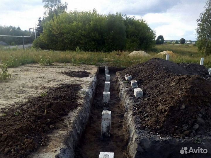 Фундамент на жб сваях