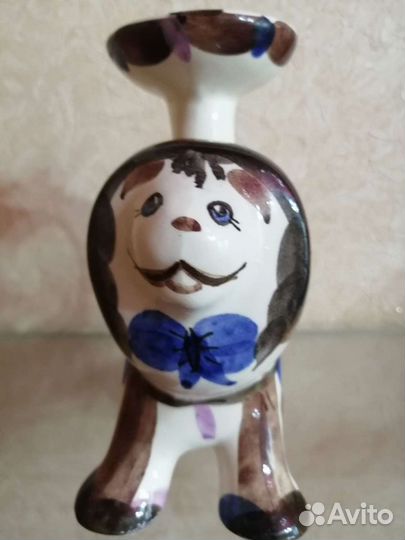 Подсвечник Лев зик Конаково СССР