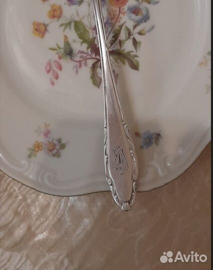 Винтажная вилка,серебрение,Германия 1920-30 гг