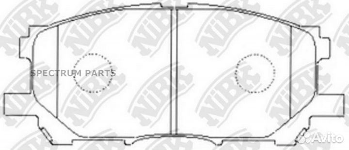 Колодки NiBK PN1497 nibk PN1497