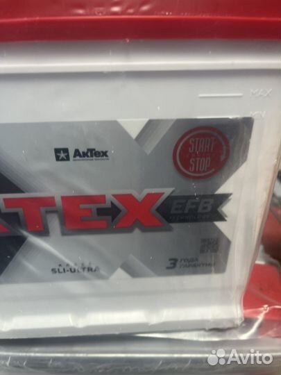 Аккумулятор aktex Asia EFB 65 Ач 550 А