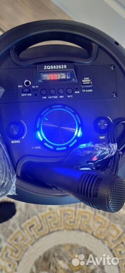 Большая музыкальная колонка с блютузом и караоке