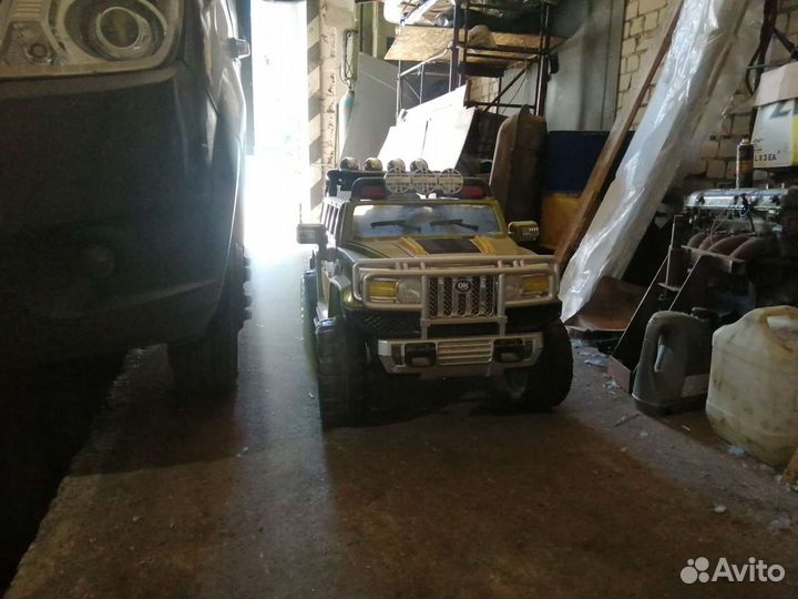 Детский электромобиль джип хамер бу