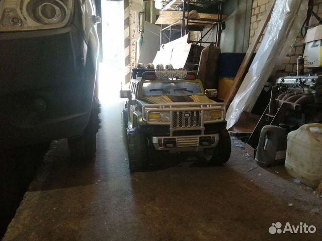 Детский электромобиль джип хамер бу