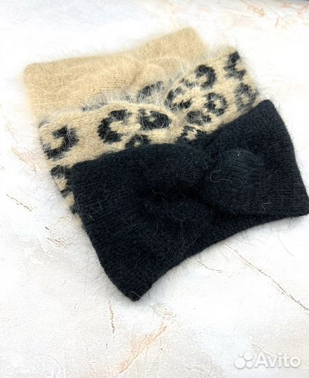 Повязка на голову пух норки