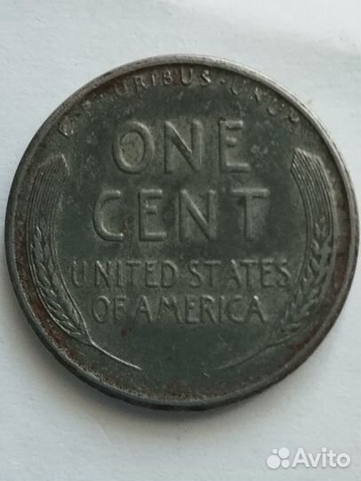 1 цент США 1943г (оригинал)