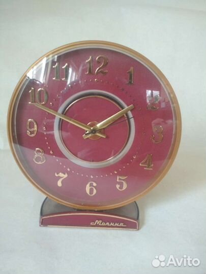 Часы настольные молния СССР