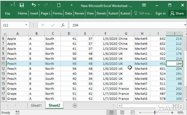 Таблица Excel на заказ